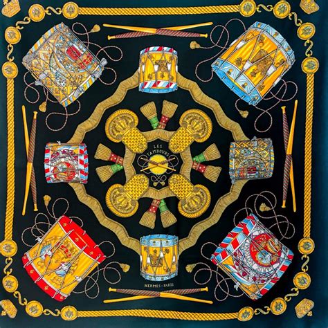 hermes les tambours|Inspiration behind Les Tambours – The World of Hermes© Scarves.